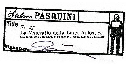 Stefano Pasquini - N.23 La Veneratio nella Luna Ariostea