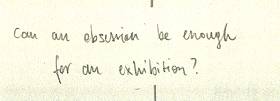 Can an obsession be enough for an exhibition? (detail)