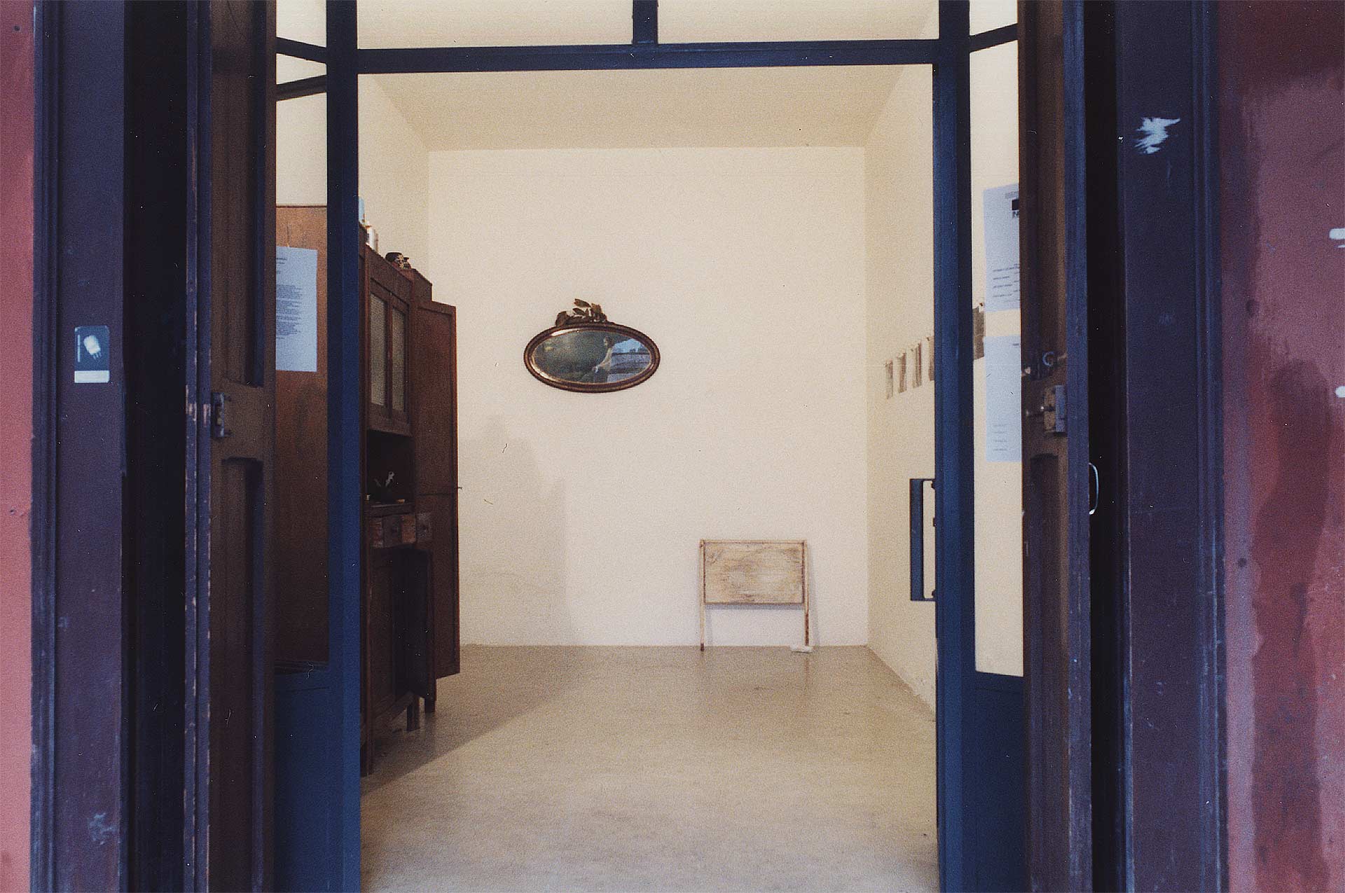 La casa dei nonni 2001, mixed media, exhibition at Graffio, Bologna