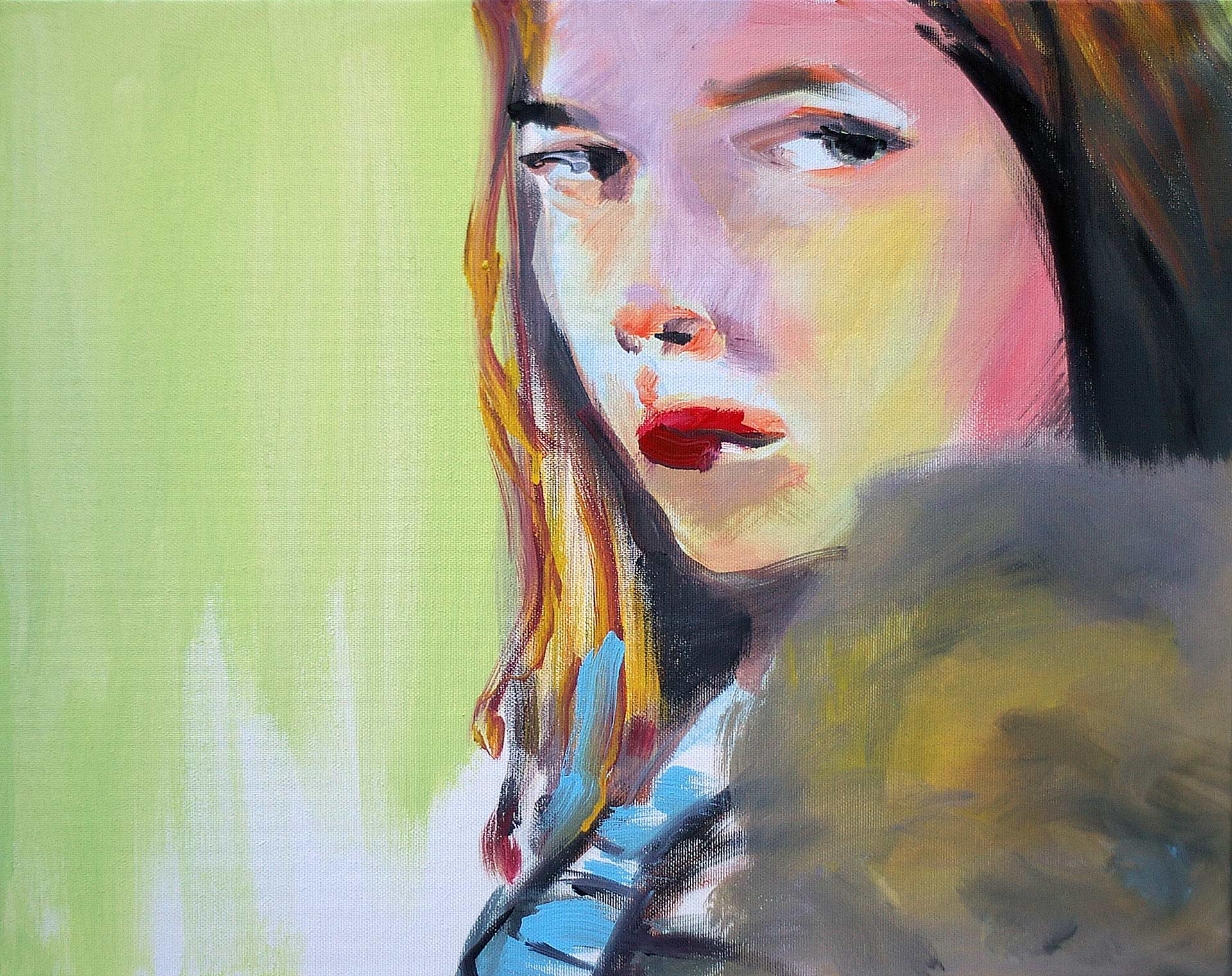 UP0906 2009, acrylic on canvas, 40 x 50 cm.