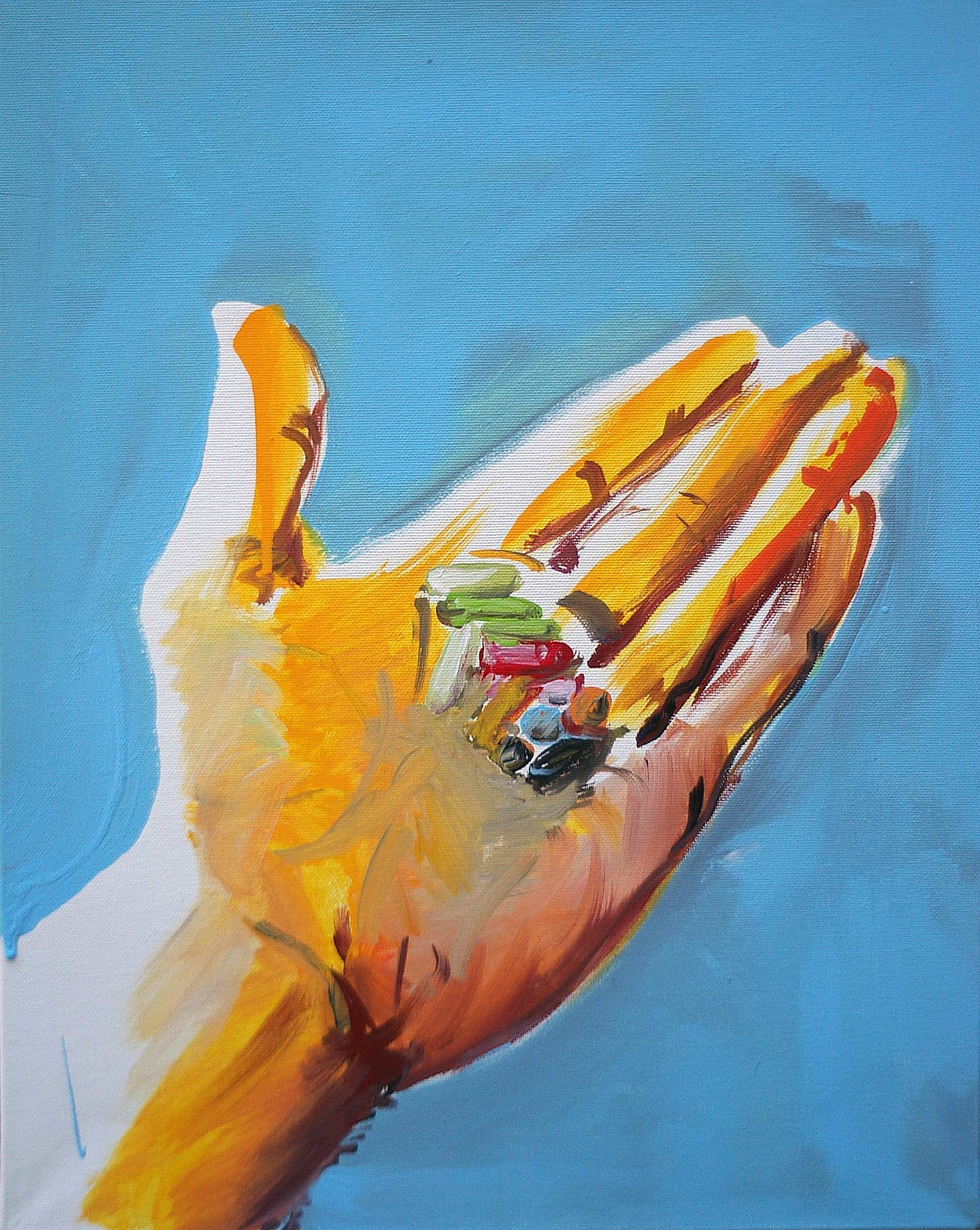 UP0907 2009, acrylic on canvas, 50 x 40 cm.