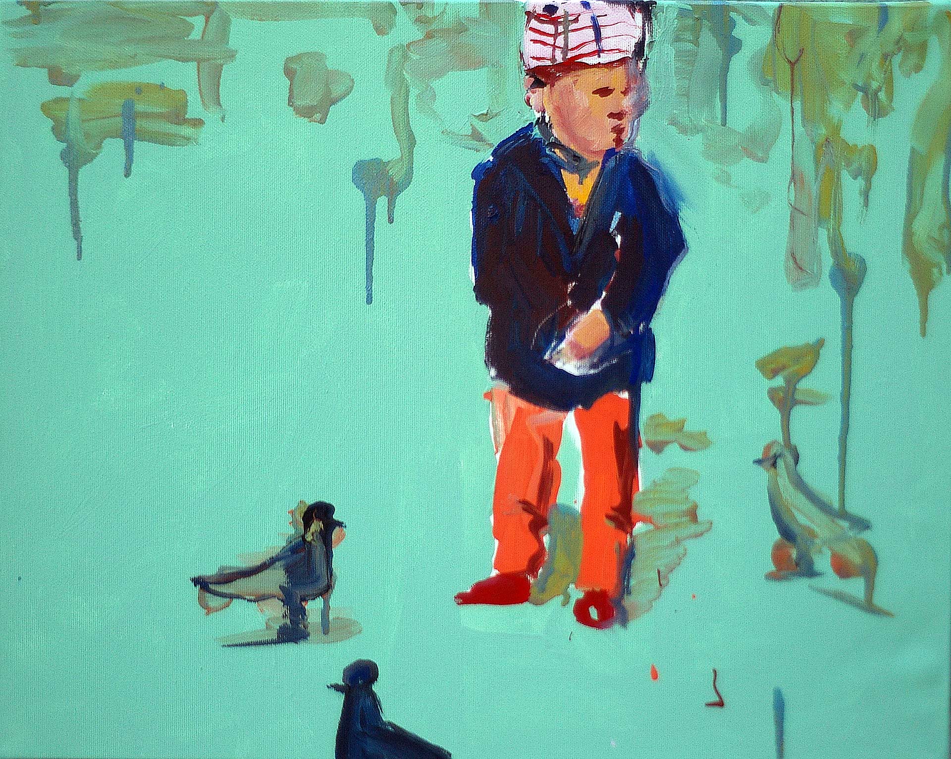 UP0908 2009, acrylic on canvas, 40 x 50 cm.
