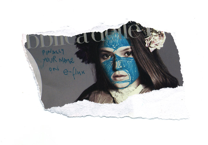 Finally your name on E-flux