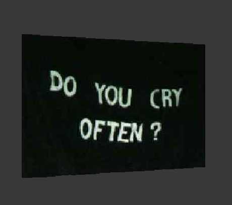 Do you cry often? (Click the image to answer my questionnaire)